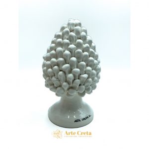 Pigna in Ceramica Bianca cm.25