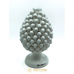 Pigna in Ceramica Bianca cm.30