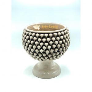 Pigna in Ceramica a Vaso decoro Fumè ø32 øinterno25 h35