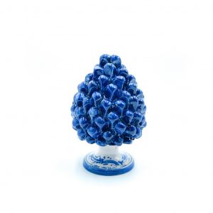 Pigna in Ceramica decoro blu cm.20