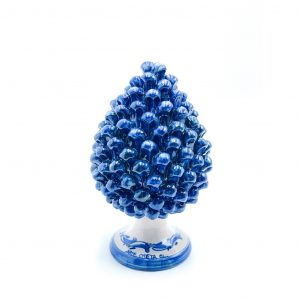 Pigna in Ceramica decoro blu cm.25