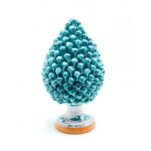 Pigna in Ceramica decoro verde cm.35