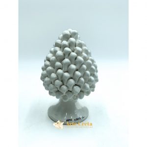 Pigna in Ceramica Bianca cm.20