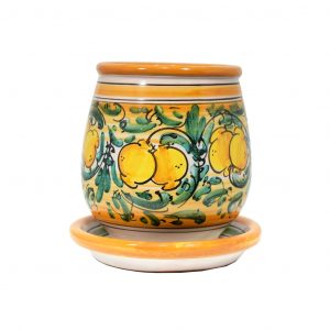 Scola posate con piattino 16 cm (h) - ø cm 15