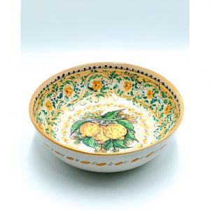 Ciotola Liscia Decoro 3 Limoni ø 33 h.11 cm