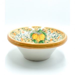 Lemmo Siciliano (Ciotola) Decoro 3 Limoni ø33 h.13 cm