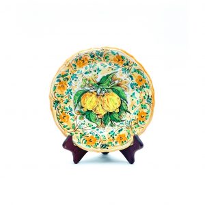 Piatto Smerlato Decoro 3 Limoni ø 22 cm