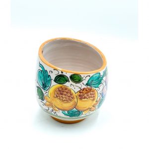 Porta spugnette decoro Uva Limoni Melograni cm.12 h.14 cm